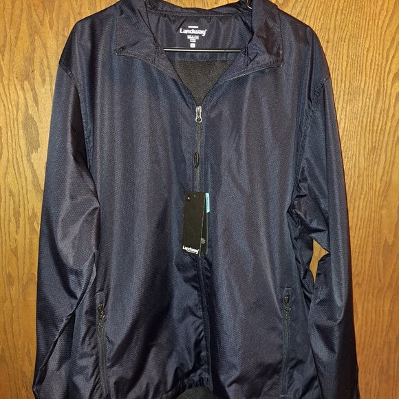 Landway Aerolite Men's Golf Mesh Lined Windbreaker size XL,color Navy - Picture 2 of 10